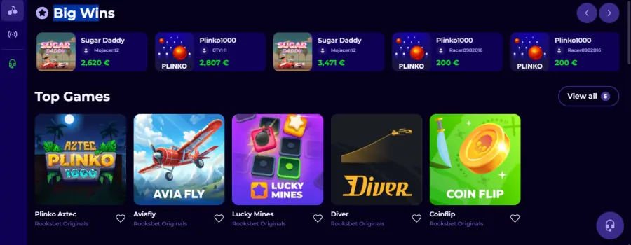 Rooksbet bonus