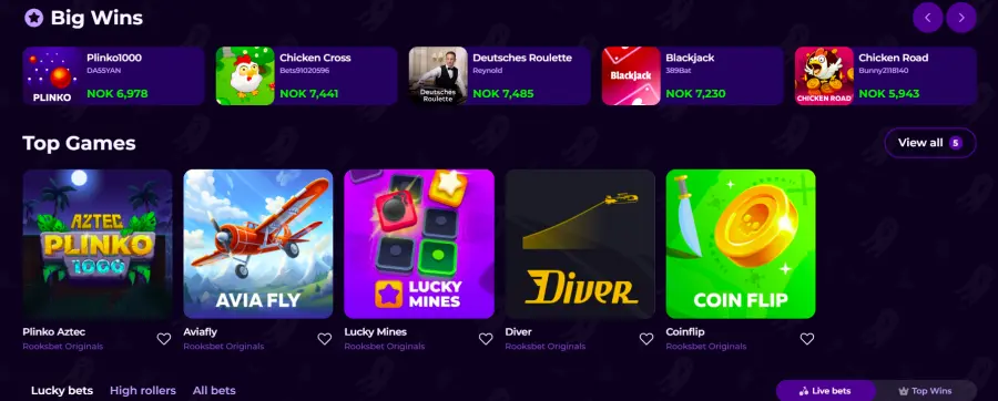 Rooksbet casino